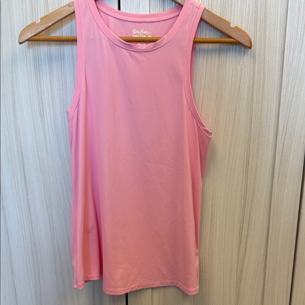 Lilly Pulitzer Solid Pink Athletic Tank